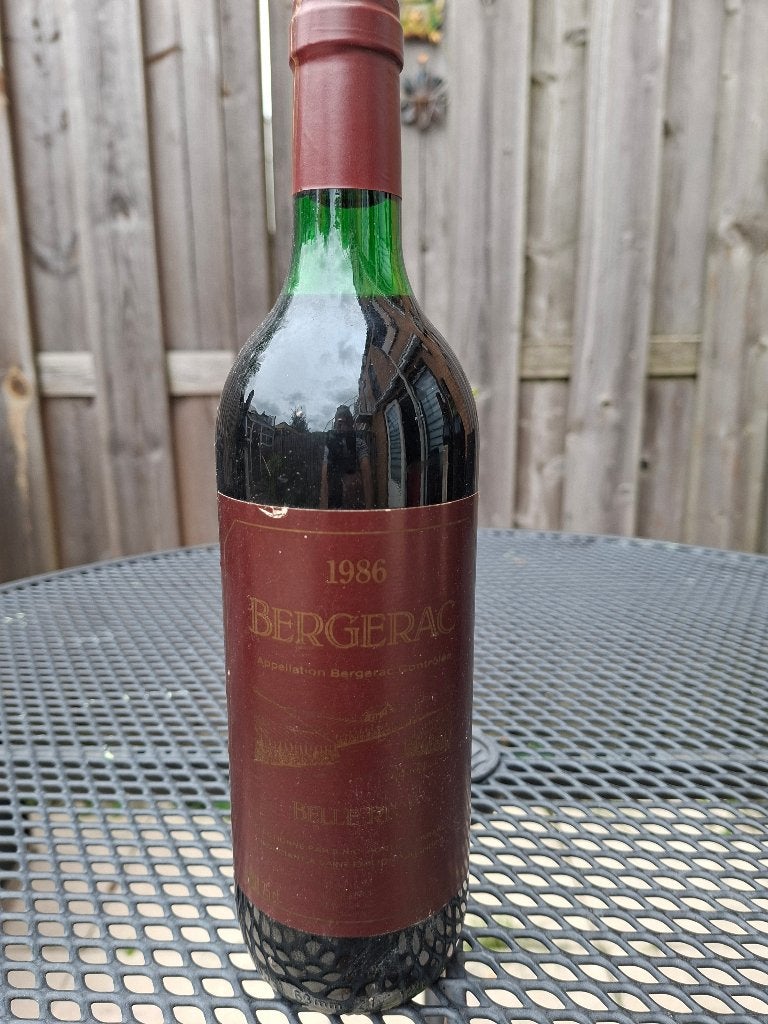 Pontet Ferrand Bergerac Belle Rive 1986, Verzamelen, Frankrijk, Nieuw, Ophalen of Verzenden, Rode wijn