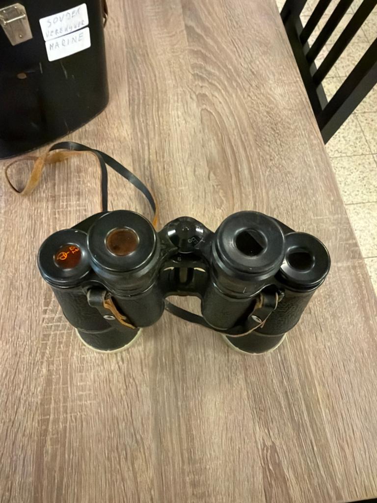 Vintage Sovdek Verrekijker Marine met Leren Hoes, Ophalen