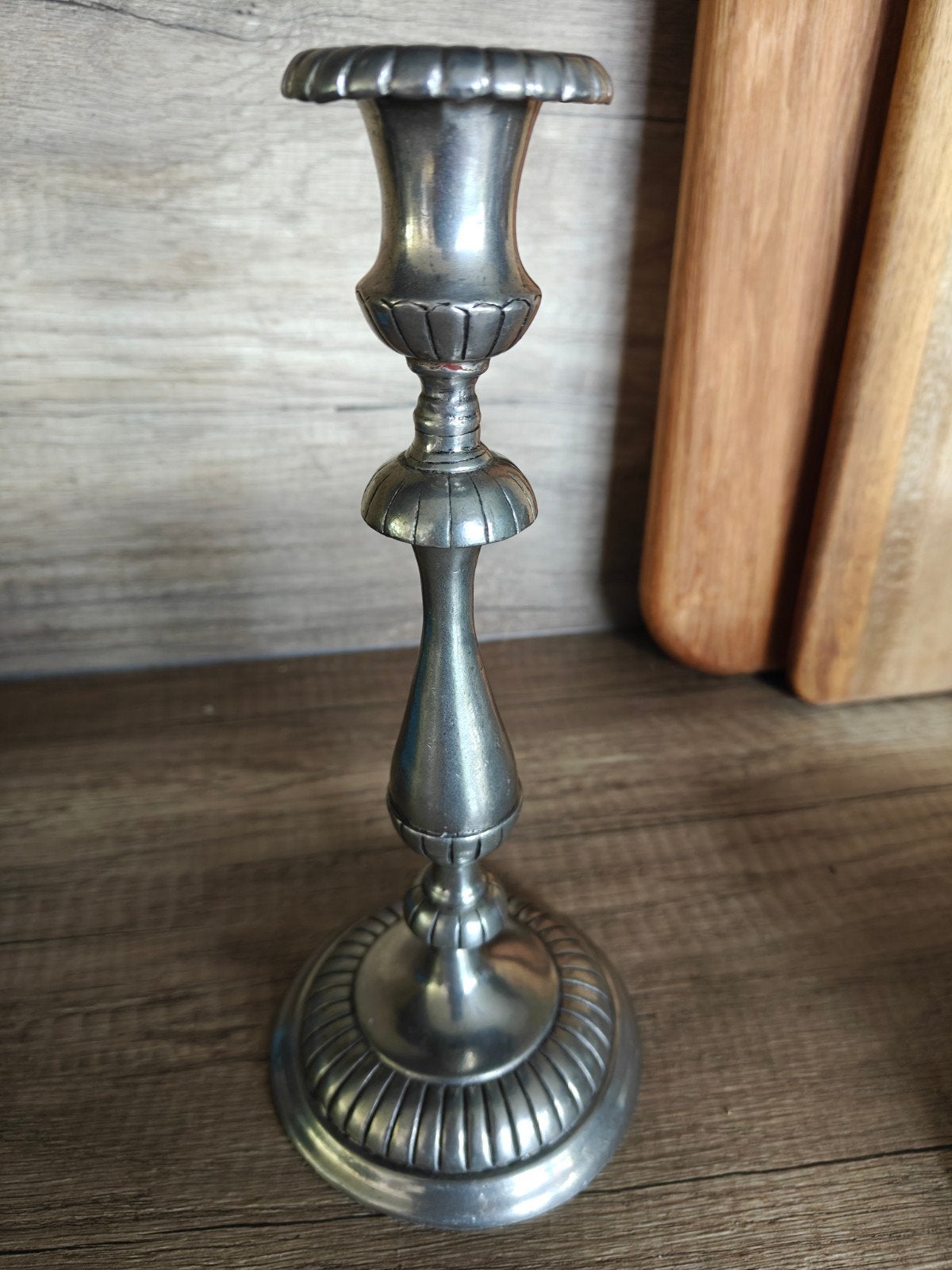 Kandelaar van Villeroy en Boch van Tin ( Pure Peeter 95% ), Antiek en Kunst, Ophalen of Verzenden