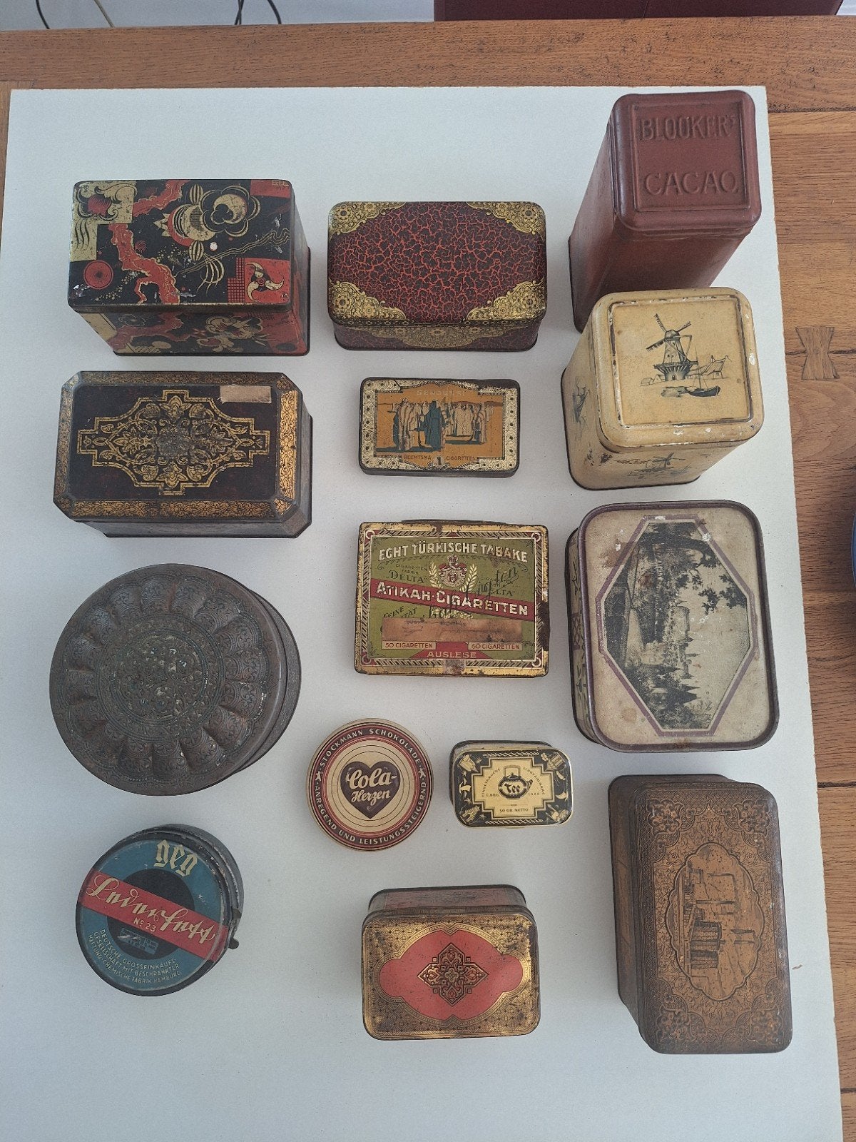 Diverse vintage blikjes, Verzamelen, Ophalen of Verzenden, Gebruikt, Overige onderwerpen