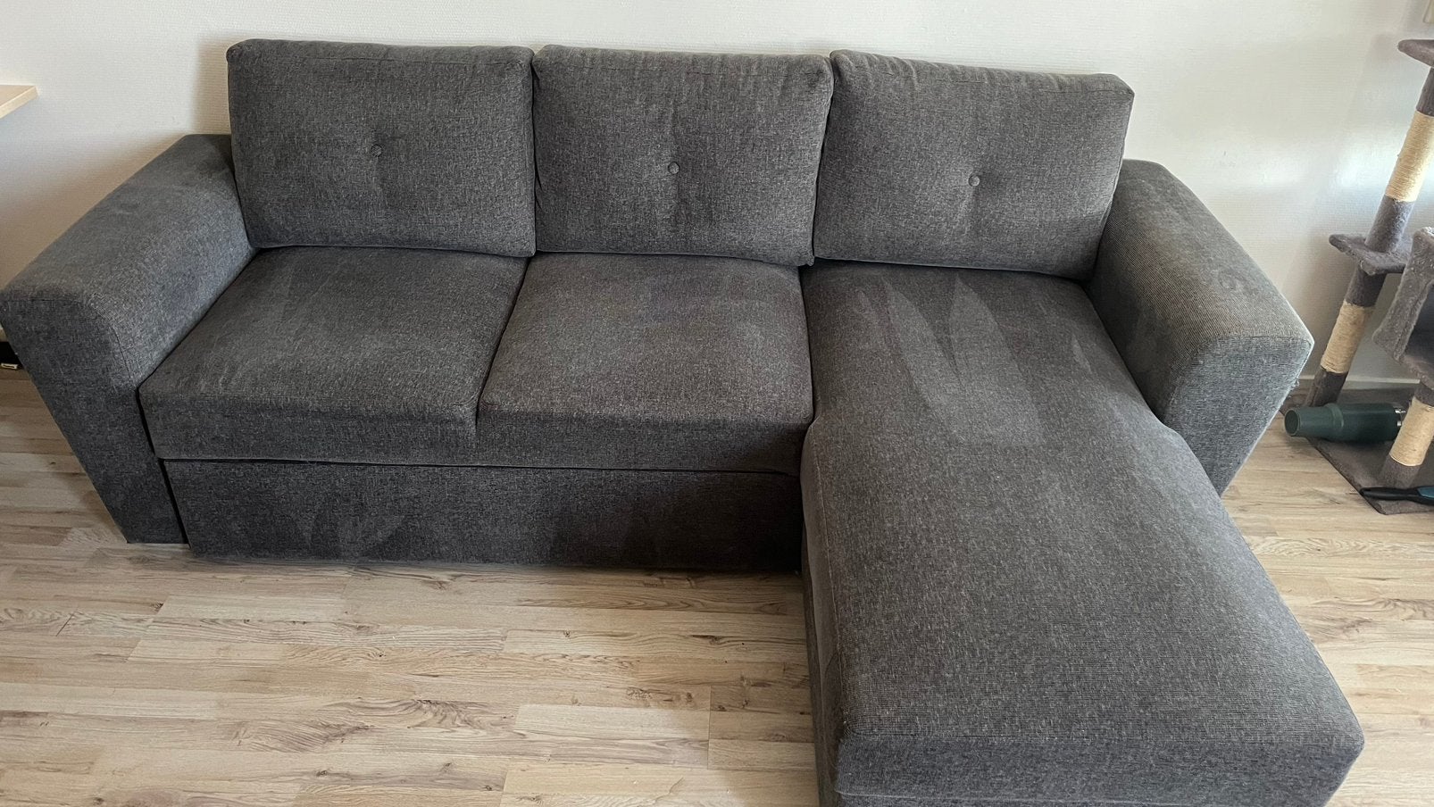 JYSK VEJLBY Slaapbank met chaise longue, Ophalen, Gebruikt, Stof, Modern