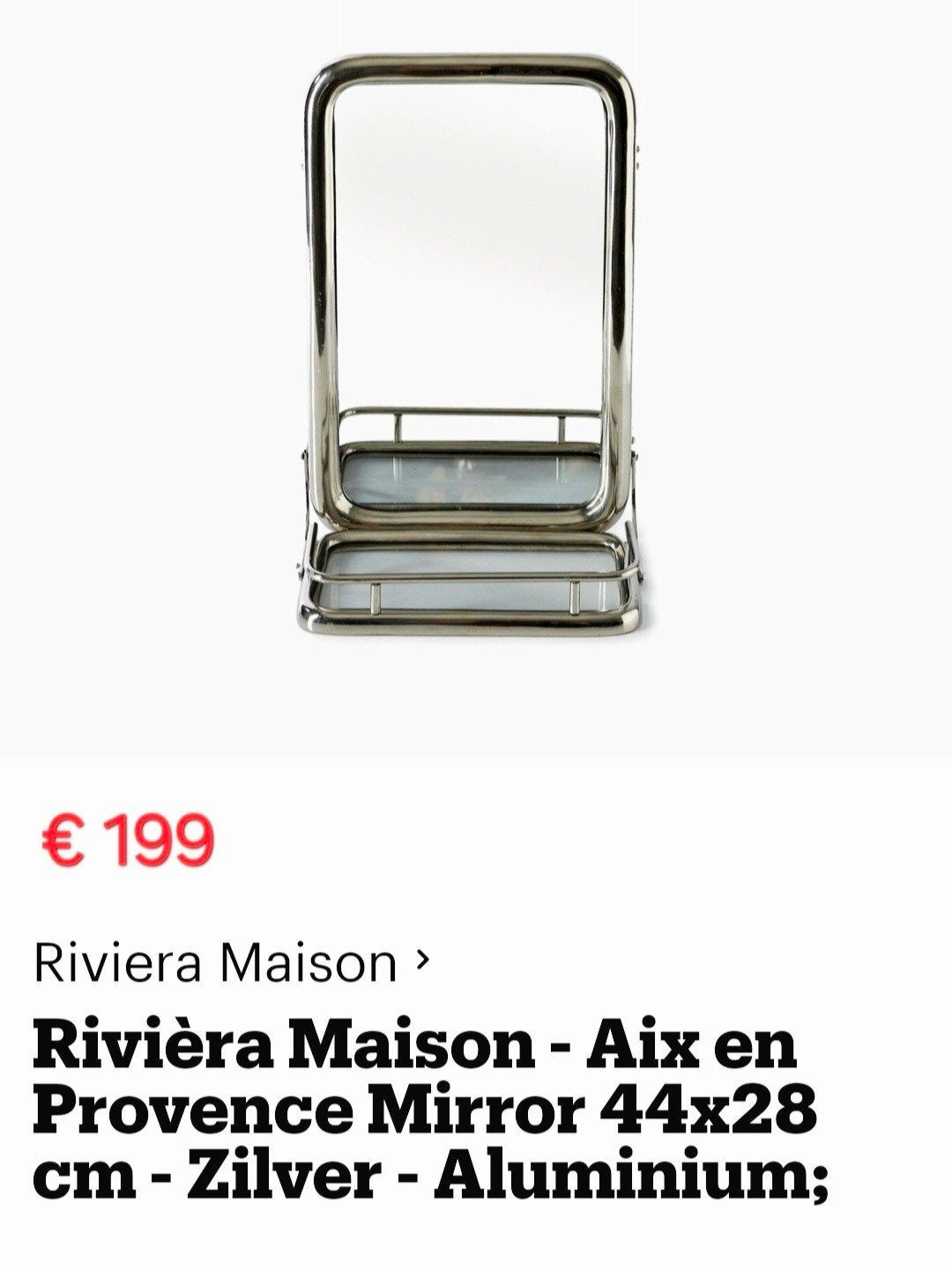 Rivièra maison aix en provence mirror, Ophalen, Minder dan 50 cm, Zo goed als nieuw, Minder dan 100 cm