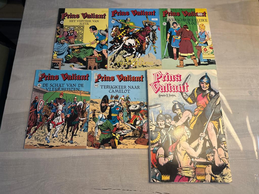 Prins Valiant stripboeken - 6delen, Meerdere stripboeken, Ophalen of Verzenden, Gelezen