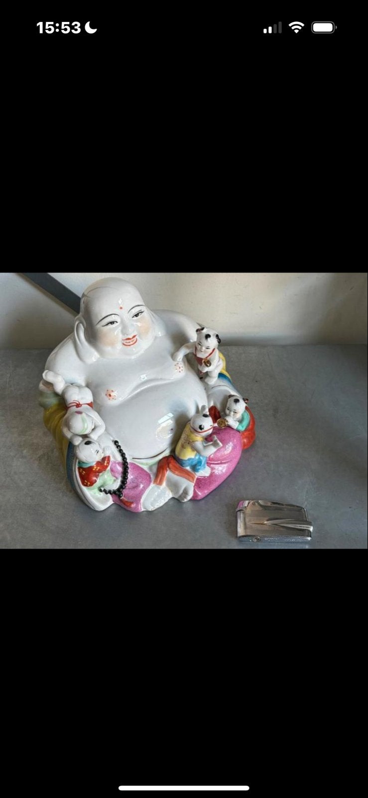 Boeddha met kinderen, jaren '40, Made in China, Antiek en Kunst, Ophalen of Verzenden