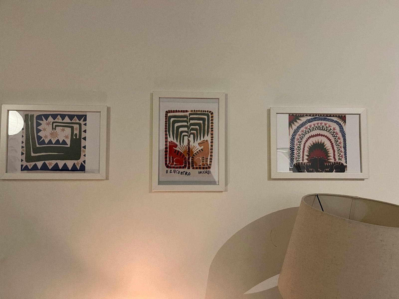 Diverse ingelijste kunstprints en schilderijen, Ophalen, 50 – 75, Gebruikt, Overige typen