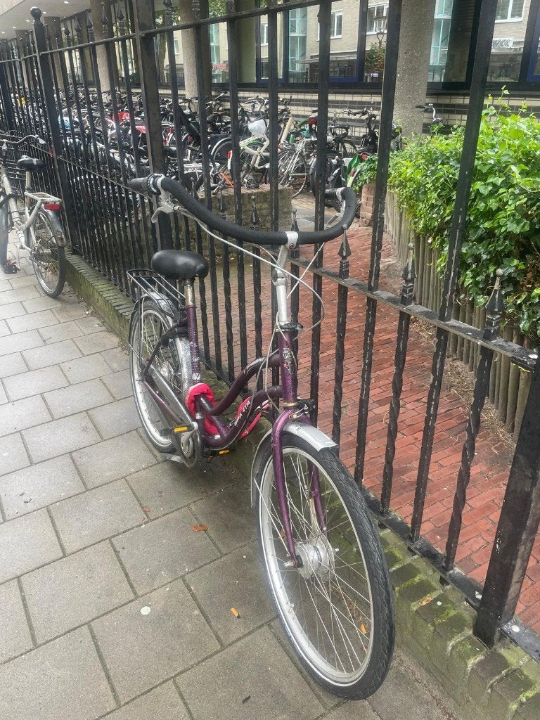 Opknap Fiets - Breed Stuur en Lage Instap, Fietsen en Brommers, Ophalen, Sparta, 47 tot 50 cm, Schijfrem