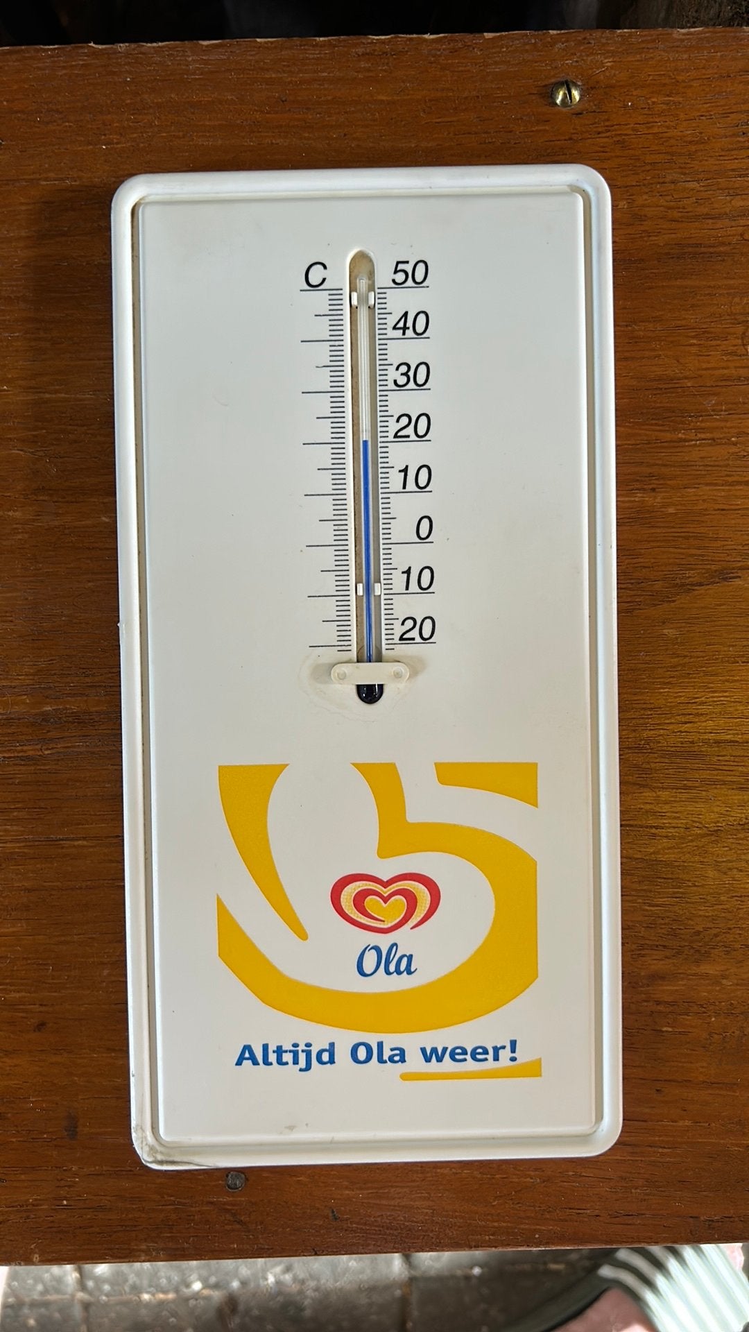 OLA Ijs thermometer Altijd OLA WEER, Ophalen, Gebruikt