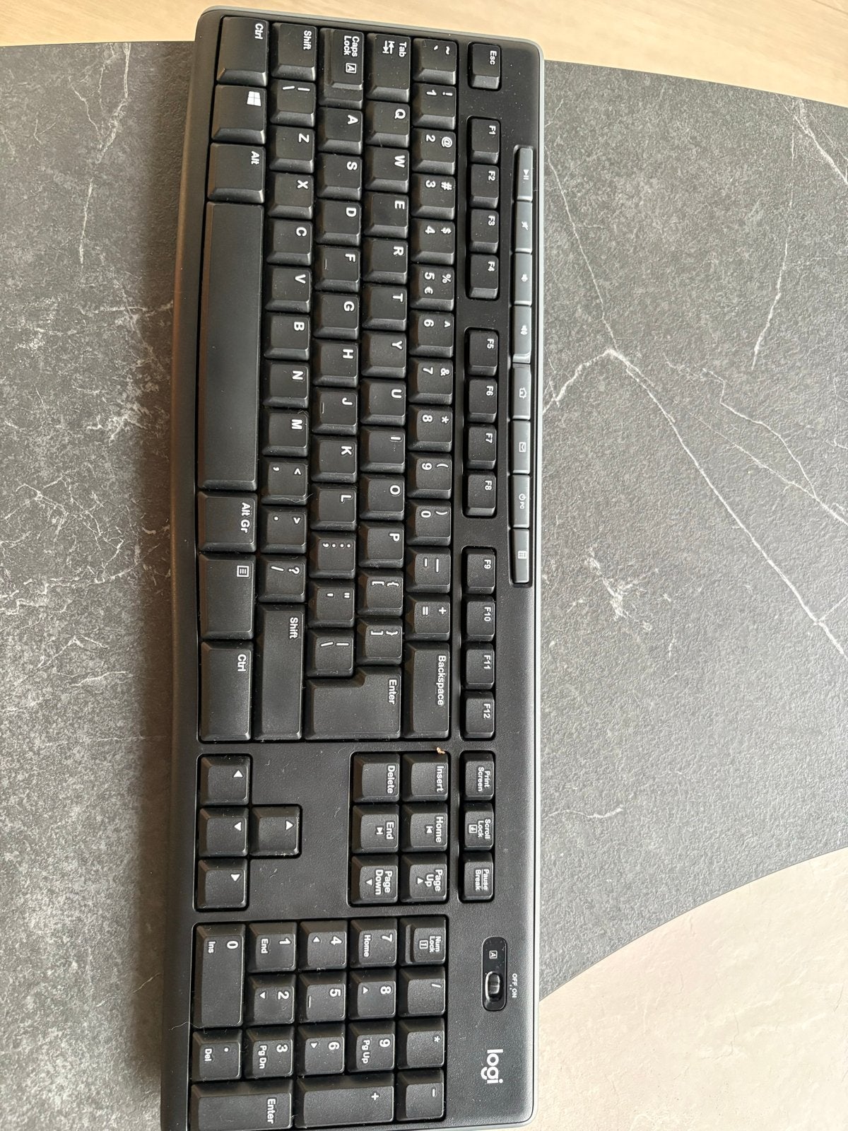 Nieuw Logitech K270 Draadloos Toetsenbord - Qwerty, Draadloze ontvanger, Ophalen of Verzenden, Zo goed als nieuw, Draadloos