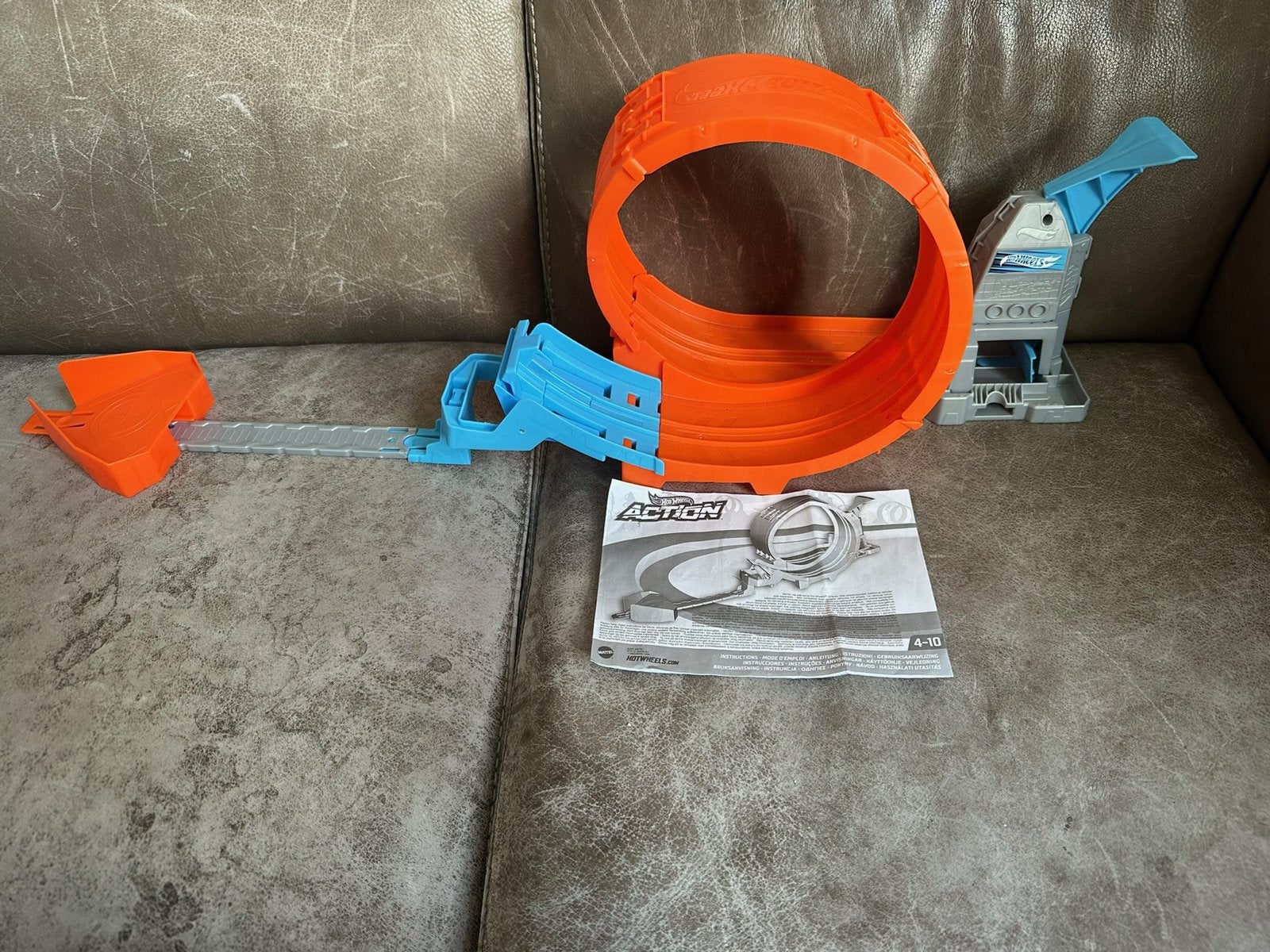 Hot Wheels racebaan met looping, Ophalen, Racebaan, Zo goed als nieuw, Hot Wheels