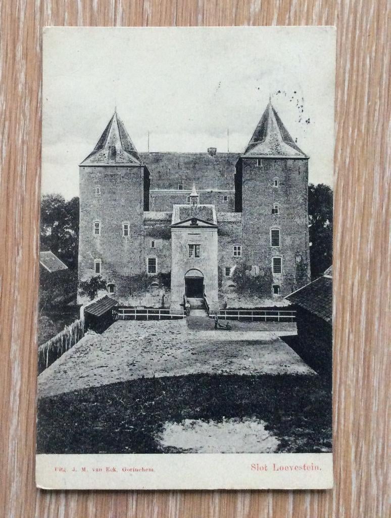 Poederoijen, Slot Loevestein, Ophalen of Verzenden, Voor 1920, Gelopen, Gelderland