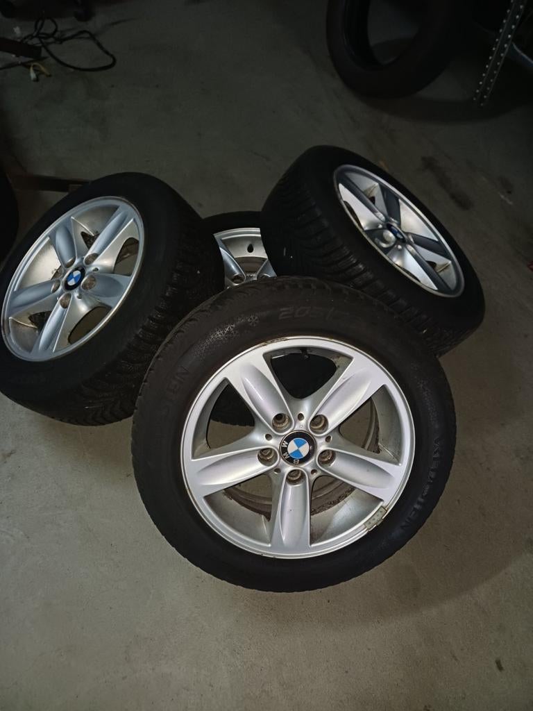 Bmw type e87/e90 wielen, Ophalen, Gebruikt, 16 inch, Banden en Velgen