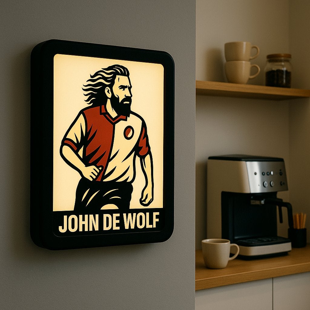 John de Wolf 3D LED Lightbox – 21x23 cm, Verzamelen, Sportartikelen en Voetbal, Nieuw, Overige typen, Feyenoord, Verzenden