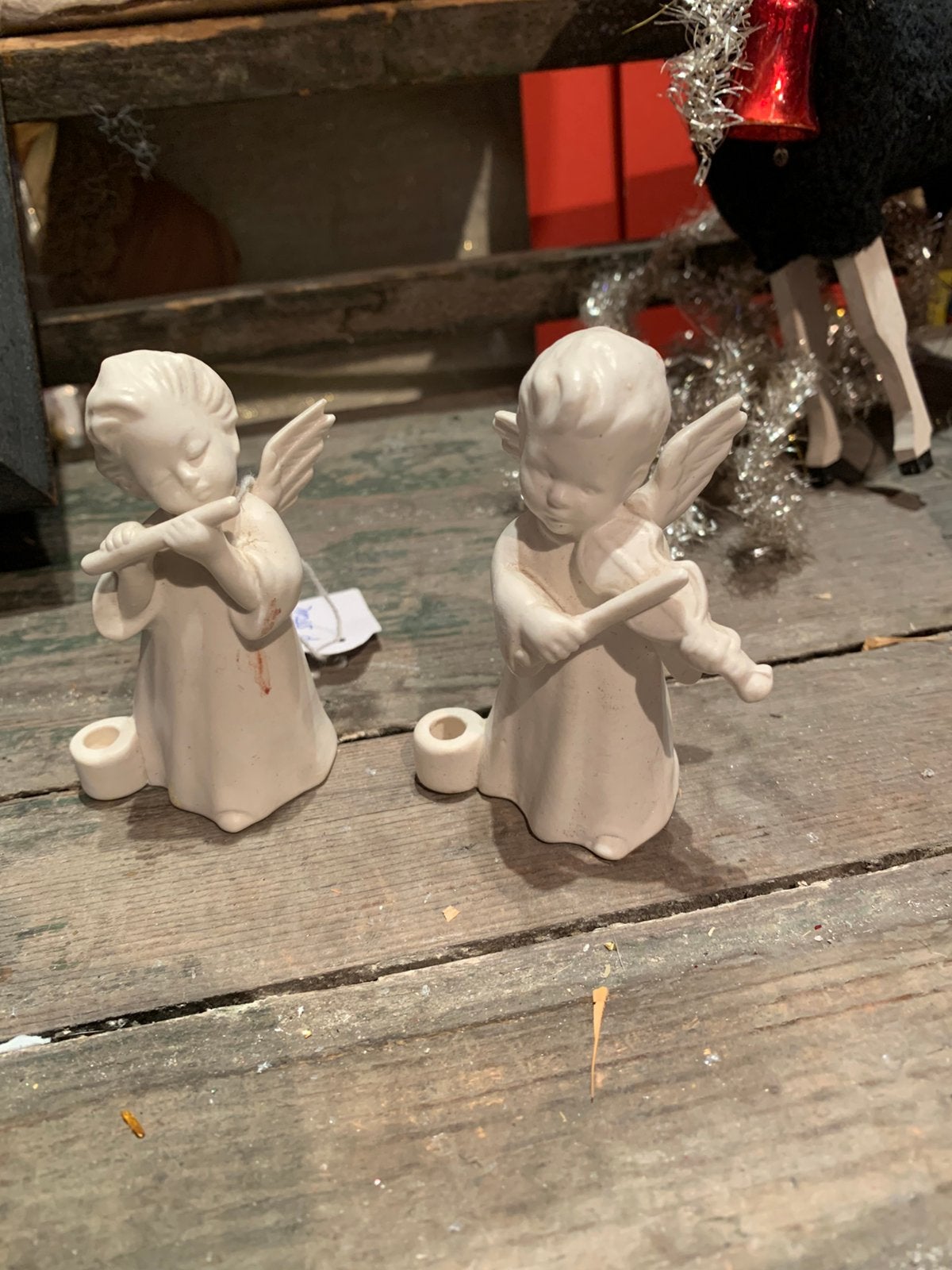 Kerst witte muziek engeltjes goebel, T, Ophalen of Verzenden, Zo goed als nieuw, N