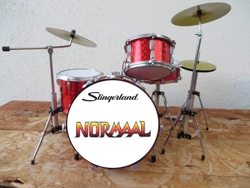 Drumstel Slingerland RED Normaal 50 Joar -  gedetailleerd, Ophalen of Verzenden, Nieuw, Pop, Beeldje of Miniatuur