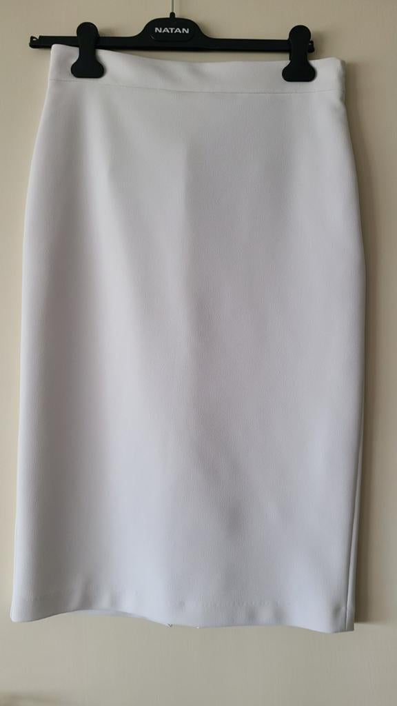 Elisabetta Franchi witte rok -NIEUW-ONGEDRAGEN, Elisabetta Franchi, Wit, Maat 42/44 (L), Nieuw
