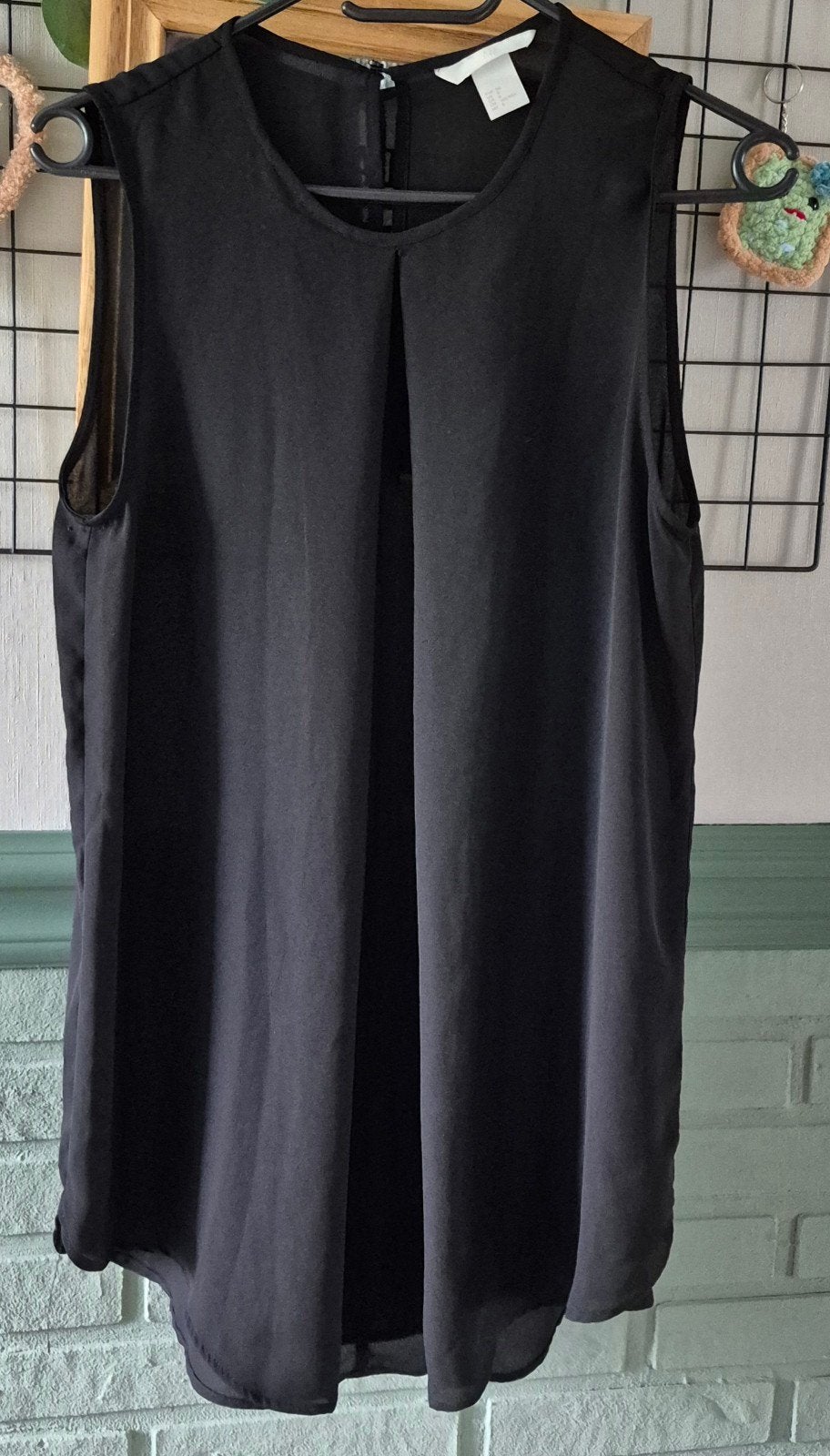 Zwarte voile blouse H&M maat M, Maat 38/40 (M), H&M, Zwart, Ophalen of Verzenden