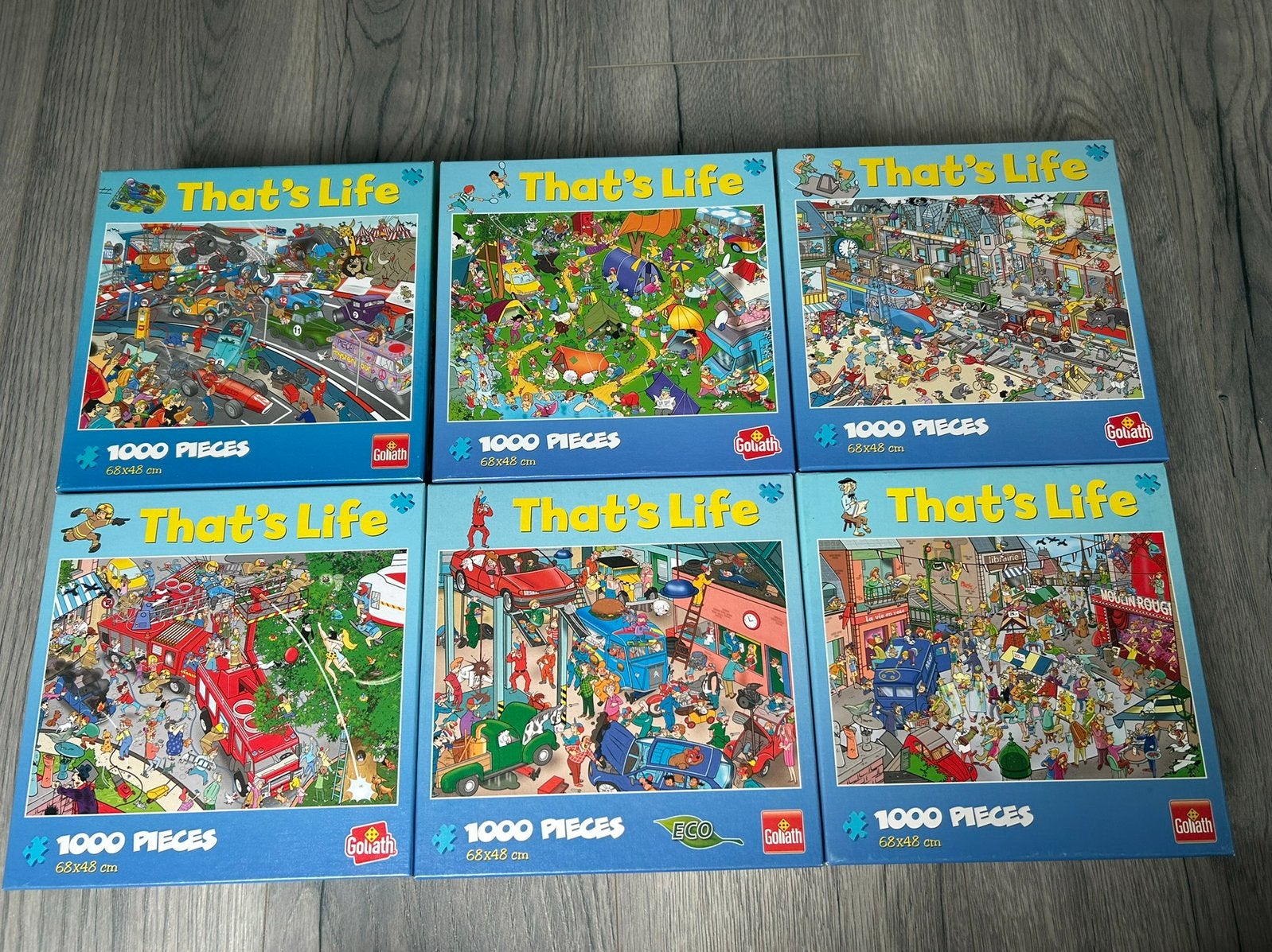 6 that’s life puzzels 1000 stukjes, Ophalen of Verzenden, 500 t/m 1500 stukjes, Zo goed als nieuw