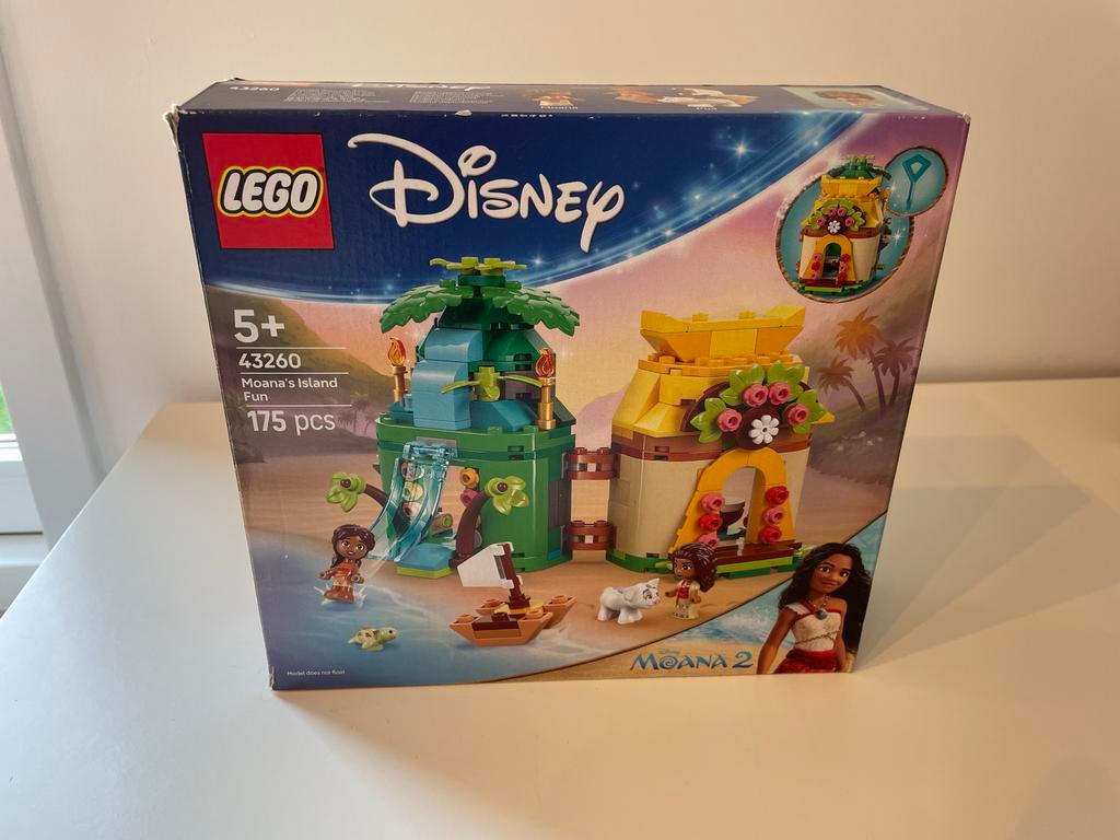LEGO Disney 43260 Moana's Island Fun - Compleet, Lego, Ophalen of Verzenden, Zo goed als nieuw, Compleet