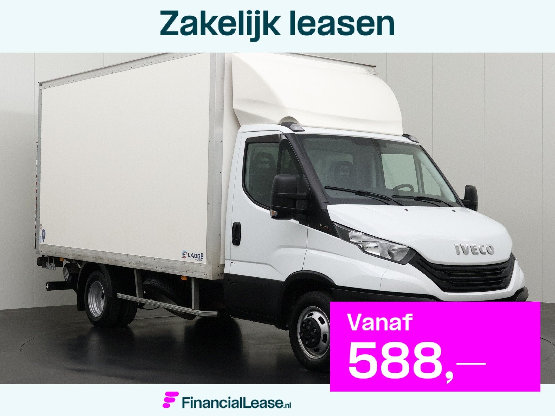Iveco Daily 35C16 3.0 Bakwagen+Laadklep | Dakspoiler | Airco, Gebruikt, Euro 6, 156 pk, Iveco