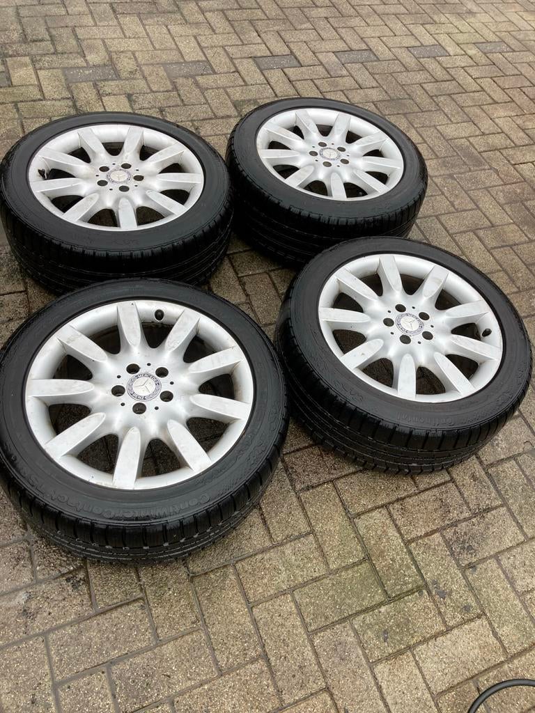 Winterbanden met velg Continental 255/45 R18, Auto-onderdelen, Banden en Velgen, Ophalen, 18 inch, Gebruikt, 255 mm