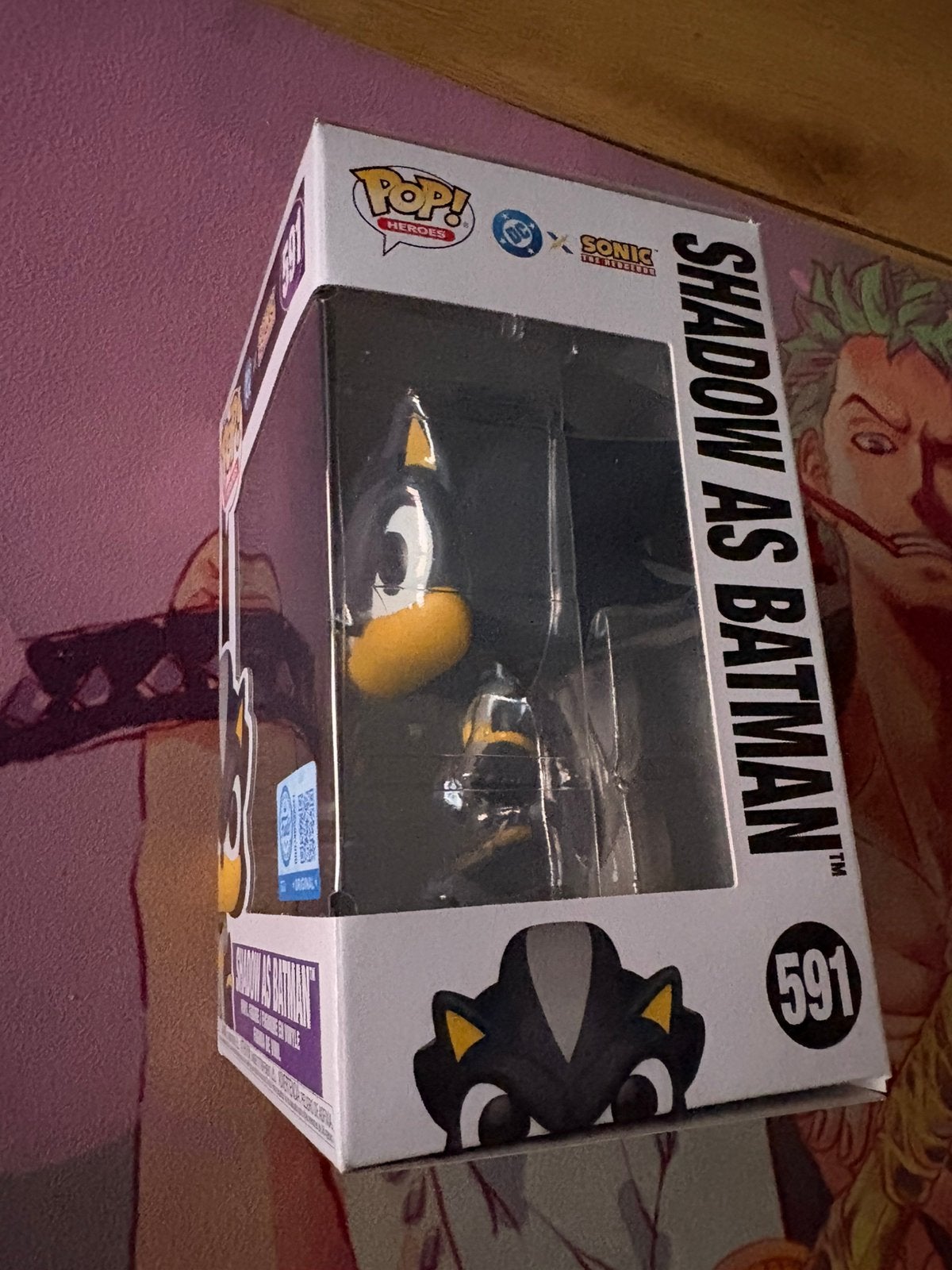 Funko Pop! Heroes #591 Shadow as Batman (DC x Sonic) Vinyl, Verzamelen, Funko Europe, Ophalen of Verzenden, Zo goed als nieuw