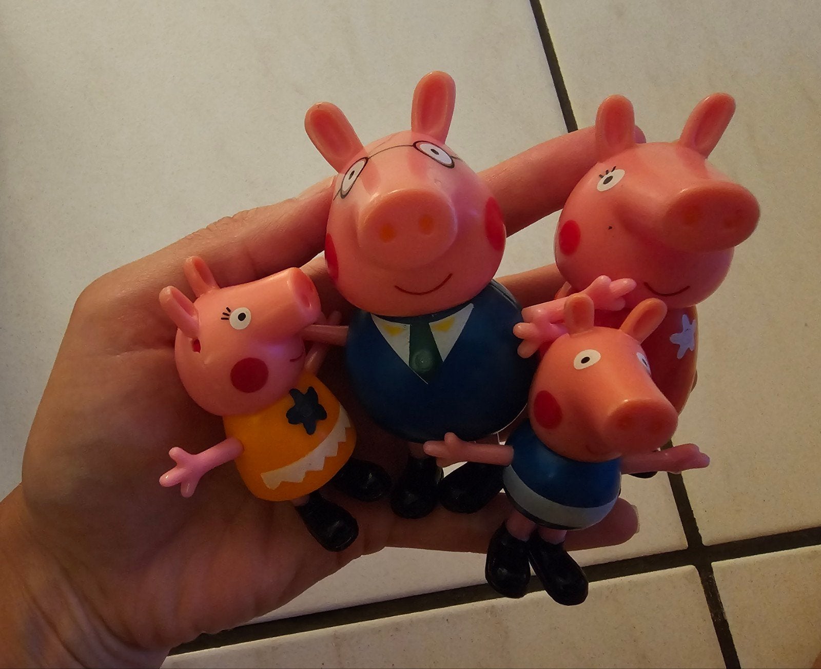 Peppa Pig Family. 4 figuren Peppa, George, Papa en Mama big, Ophalen of Verzenden