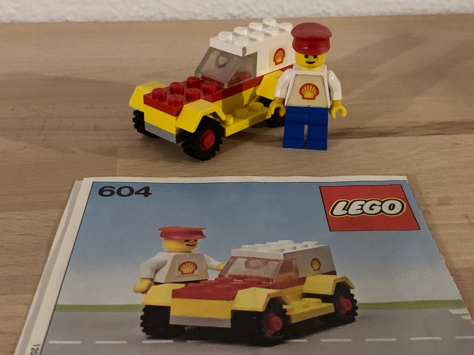Lego classic vintage 604 shell auto, Ophalen of Verzenden, Gebruikt, Complete set, Lego