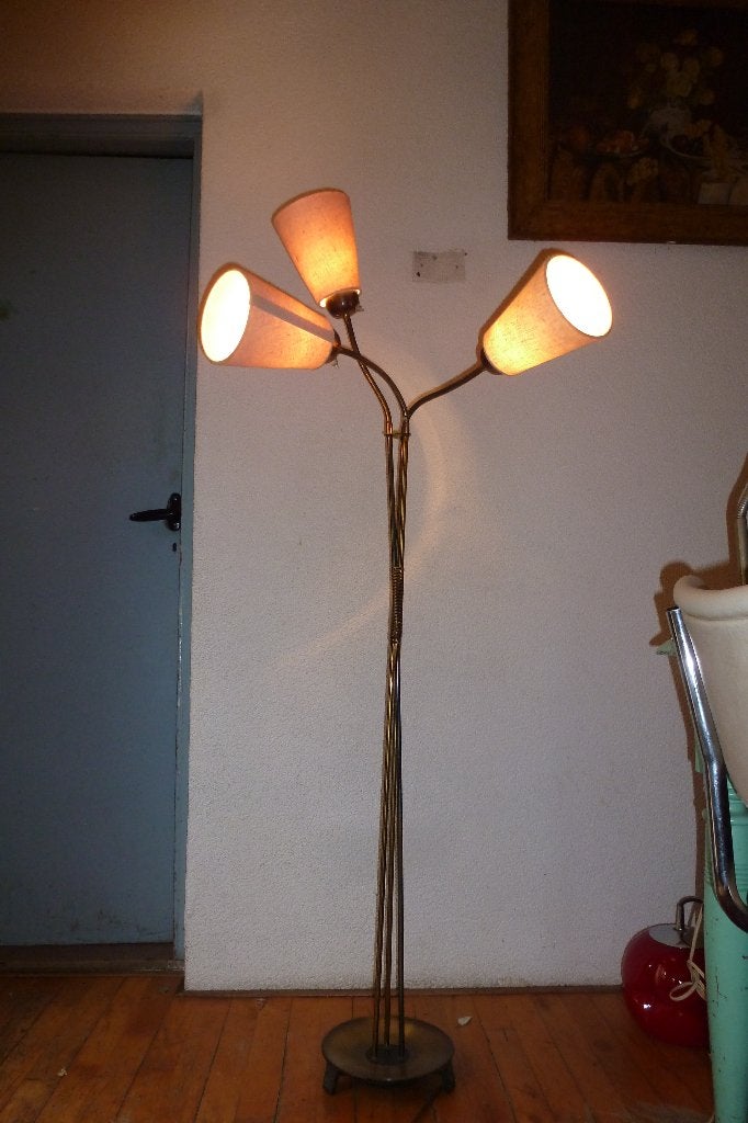 VLOERLAMP,fifties,sixties,ROCKABILLY,MID-CENTURY,vintage, Gebruikt, Metaal, FIFTIES,SIXTIES,ROCKABILLY,MID-CENTURY, 150 tot 200 cm