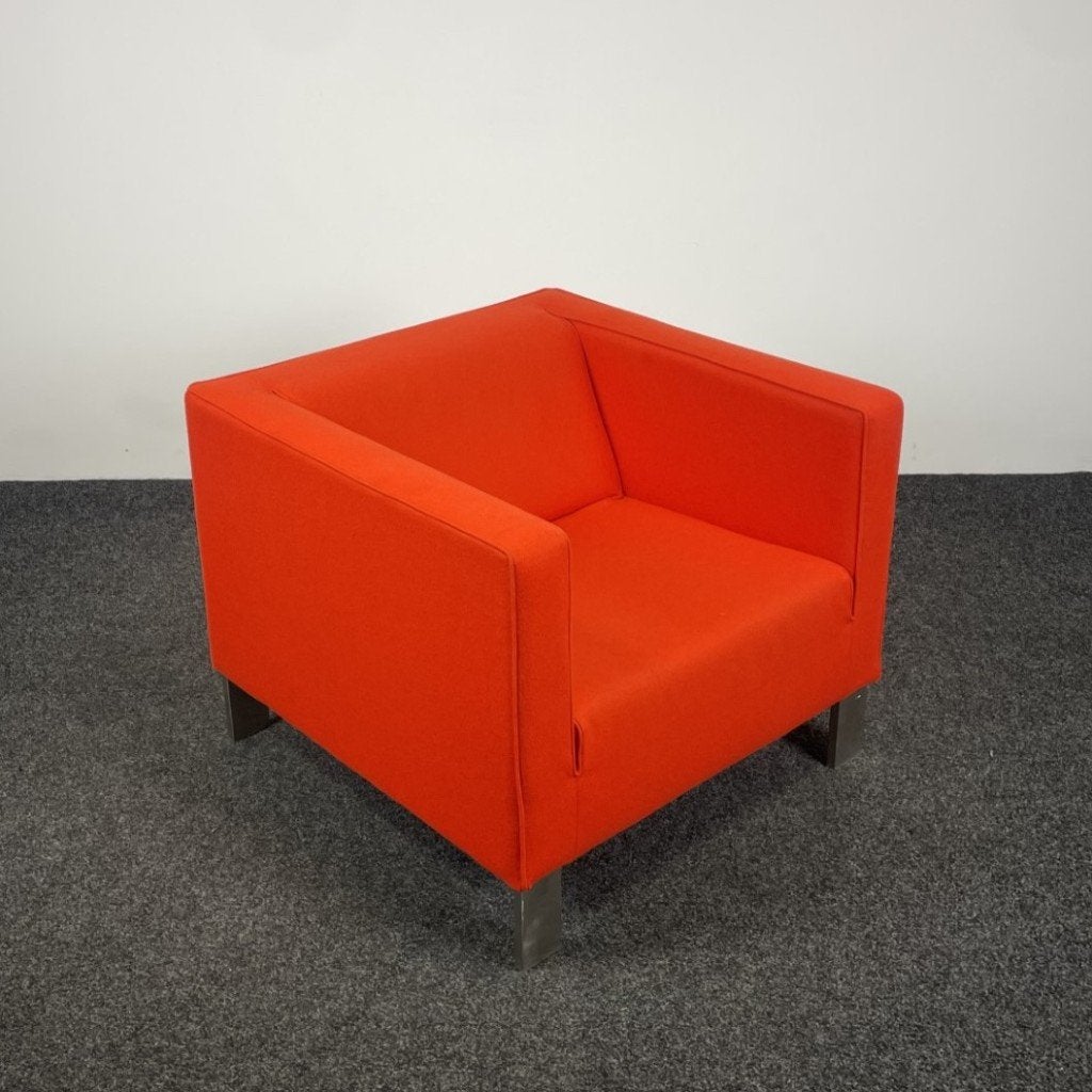 Lensvelt Fauteuil - Rood (c) | OUTLET, Ophalen, Gebruikt, 75 tot 100 cm, Stof