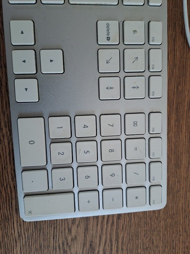 Apple toetsenbord aluminium, Gebruikt, Ophalen of Verzenden, Qwerty, APPLE
