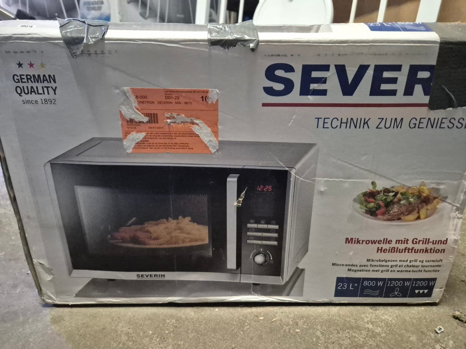Severin combimagnetron MW 9675 - Gratis af te halen, Witgoed en Apparatuur, Ophalen, Combimagnetron, Gebruikt, Vrijstaand