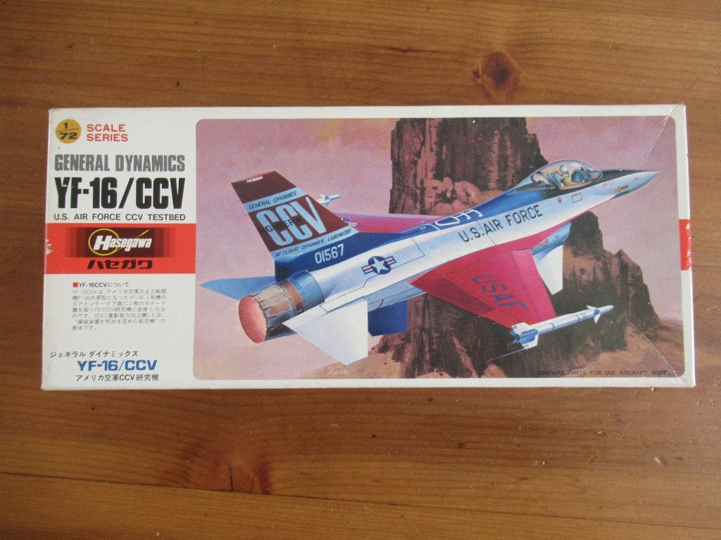 General Dynamics YF-16 CCV  (Hasegawa 1/72), Ophalen of Verzenden, Zo goed als nieuw, Vliegtuig, Hasegawa