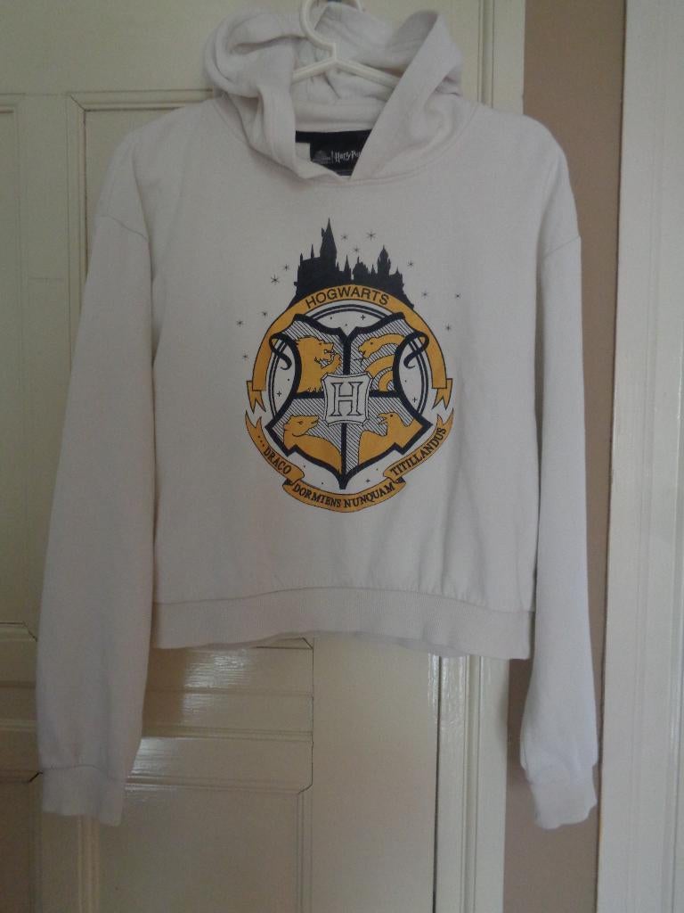 HARRY POTTER witte hoody trui:mt 158/164., Ophalen, Jongen of Meisje, Trui of Vest, Zo goed als nieuw