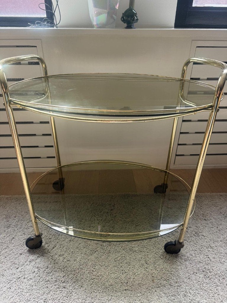 Vintage drank trolley / bijzet tafeltje, Ophalen