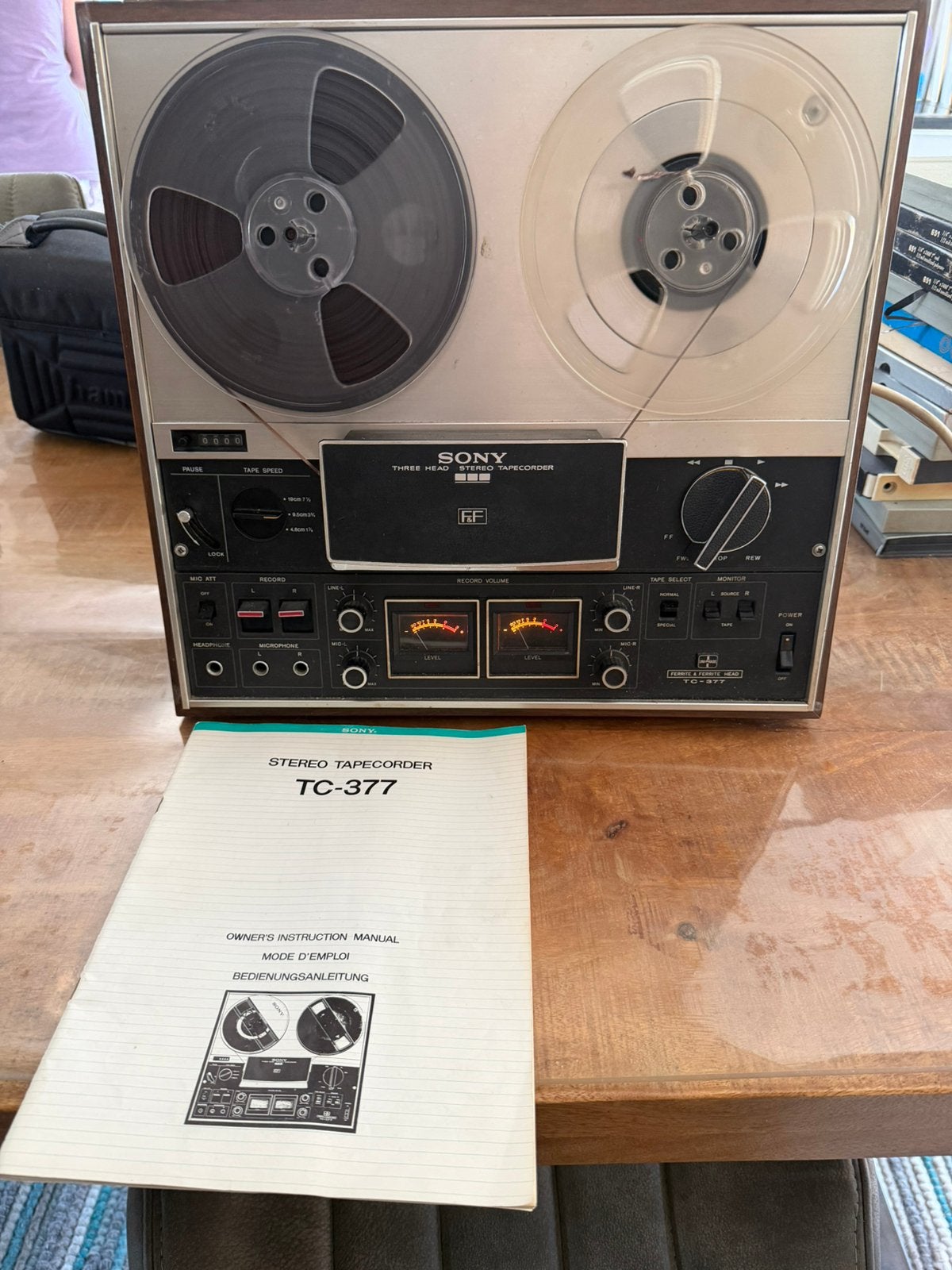 Sony bandrecorder TC-377, Audio, Tv en Foto, Bandrecorders, Ophalen of Verzenden, Bandrecorder