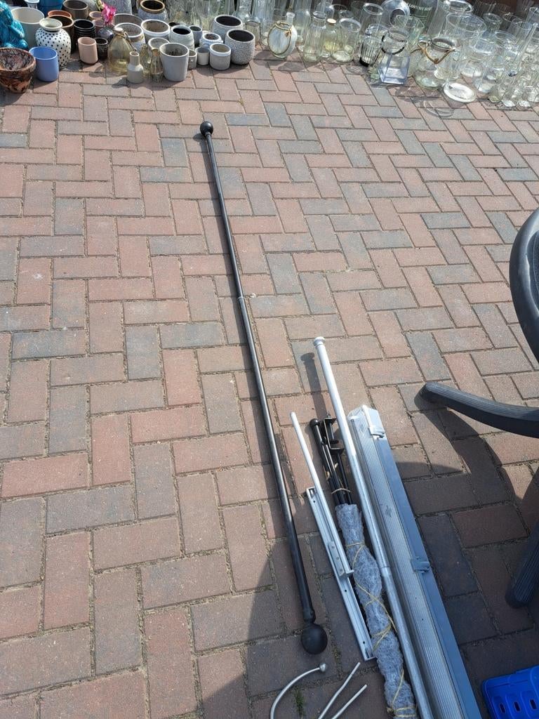 Gordijnenrails uitschuifbaar - Zwart, 200 cm of meer, Huis en Inrichting, Stoffering | Gordijnen en Lamellen, Minder dan 50 cm