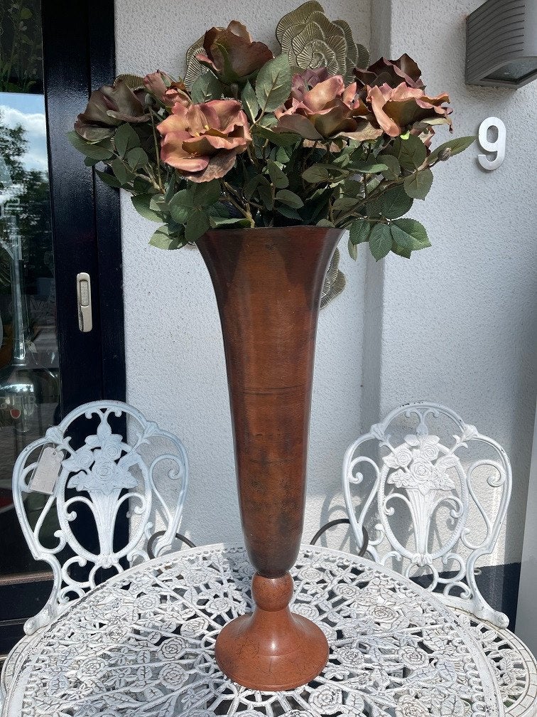 NIEUWE GROTE METALEN HOGE VAAS MET DEKSEL - Flamant Riviera, Wilms, Nieuw, Ophalen of Verzenden, Landelijk