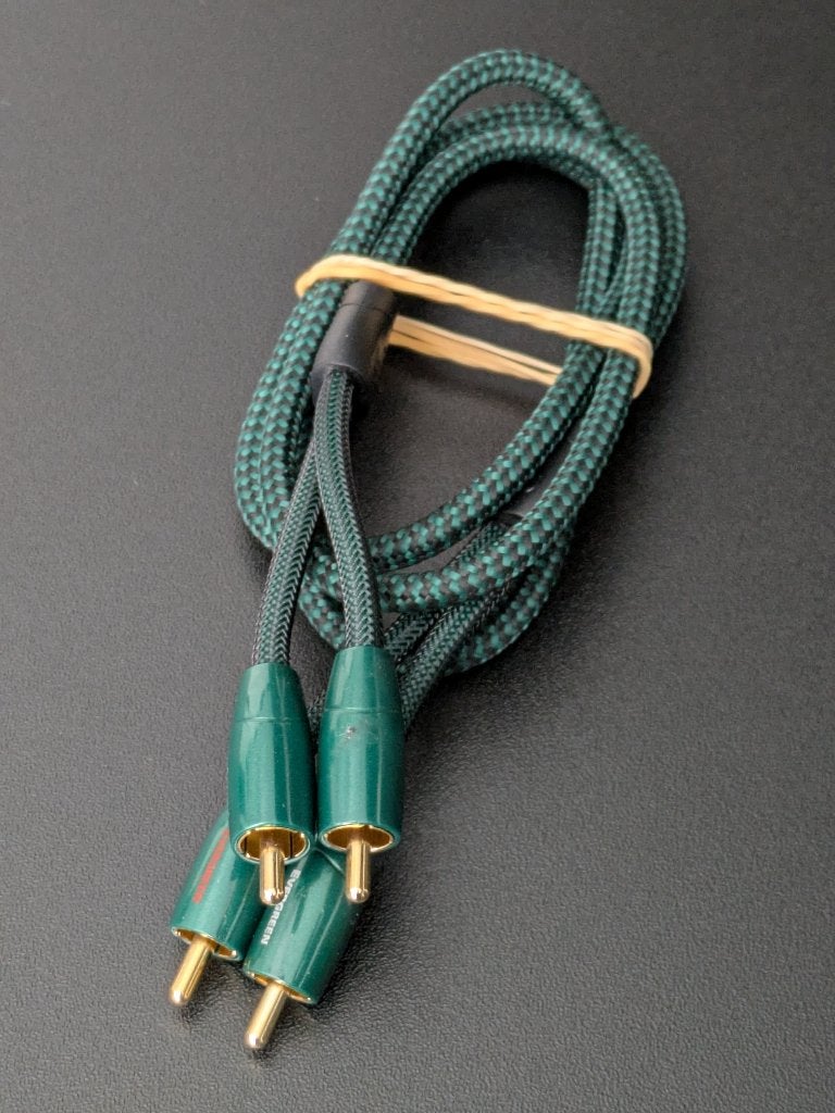 AudioQuest Evergreen RCA-RCA, 1 meter, long-grain-copper, Audio, Tv en Foto, Audiokabels en Televisiekabels, Ophalen of Verzenden