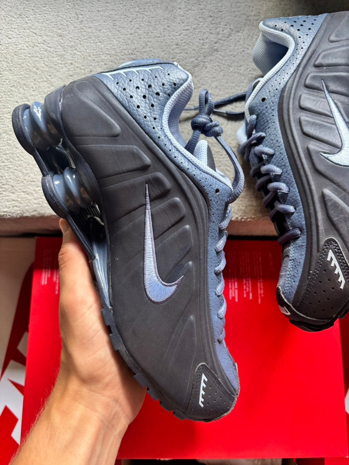 Nike shox r4 obsidian blue - maat 41 en 42,5 - nieuw, J, Blauw, Nieuw, Ophalen of Verzenden