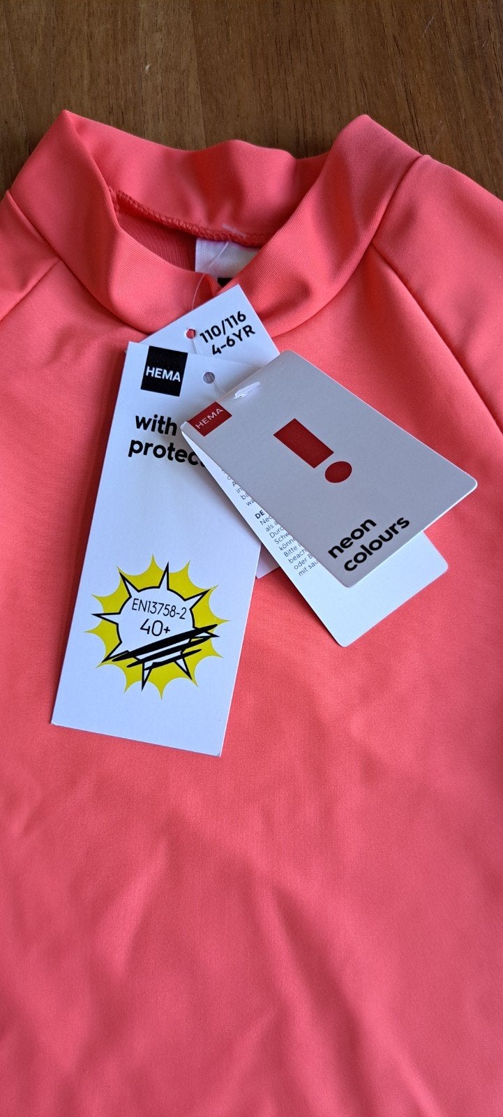 Nieuw Hema UV zwemshirt lange mouw maat 110/116, UV-zwemkleding, Jongen of Meisje, Nieuw, Ophalen of Verzenden