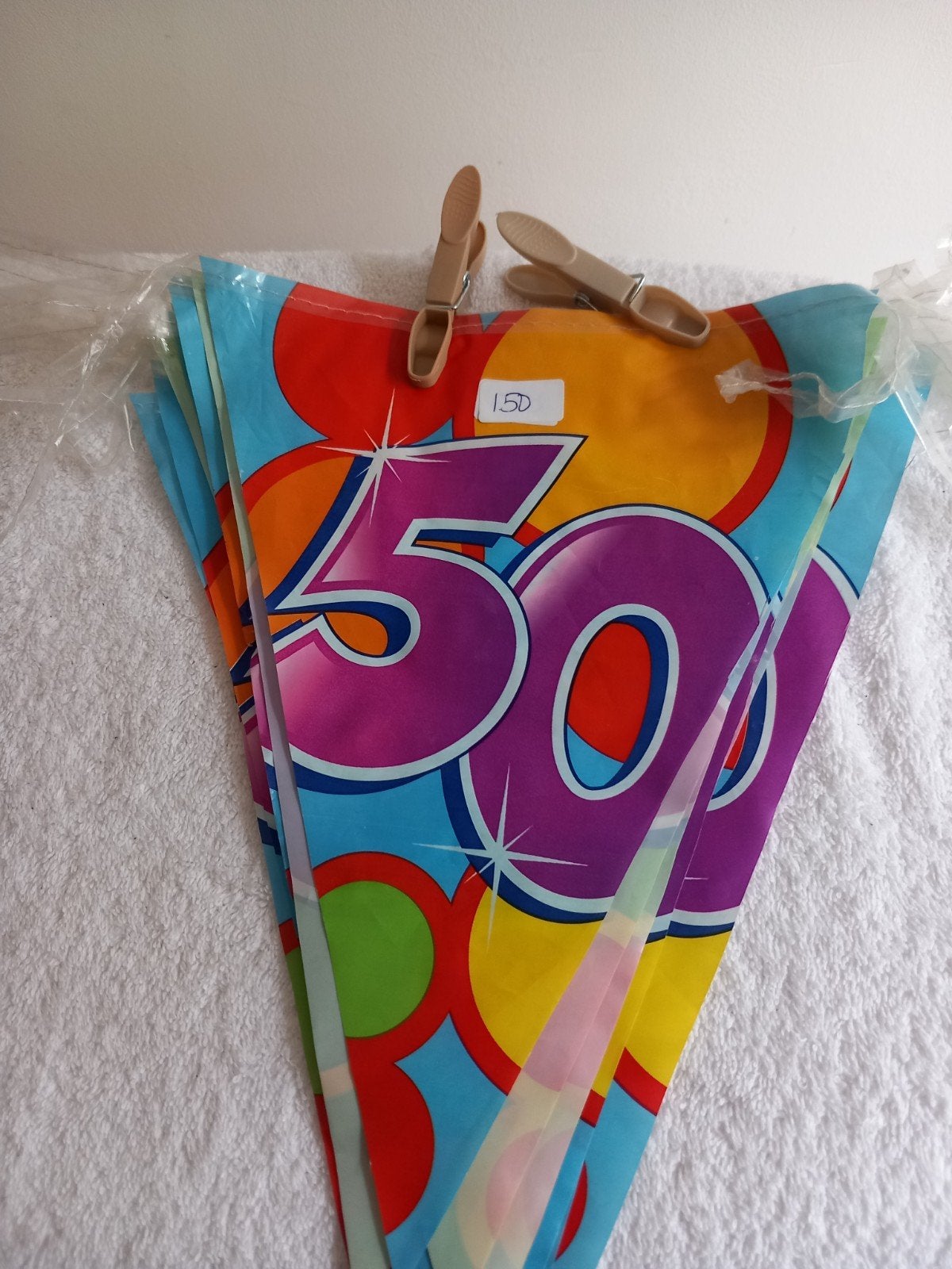 Slinger 50 jaar - Feestversiering, Ophalen of Verzenden, Gebruikt, Versiering, Verjaardag