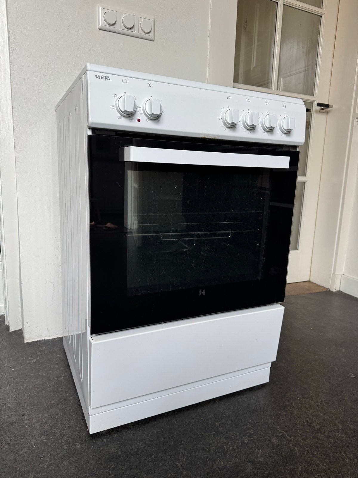 Etna inductie fornuis met oven, Witgoed en Apparatuur, Fornuizen, Ophalen, Gebruikt, 60 cm of meer, Grill