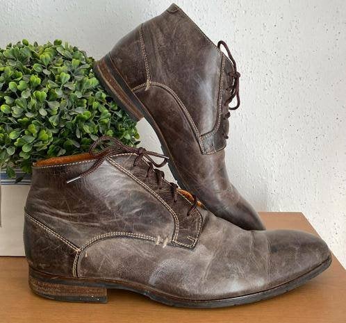 Van Lier schoenen maat 42, Bruin, Ophalen of Verzenden, Gedragen, Veterschoenen