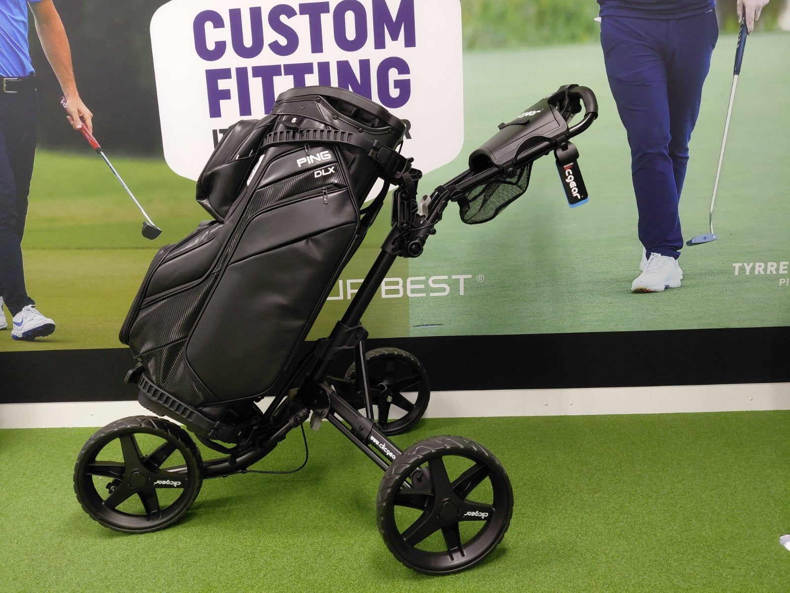 Schitterende PING DLX Golftas met Clicgear golfkar, Ophalen of Verzenden, Nieuw, Tas, Ping