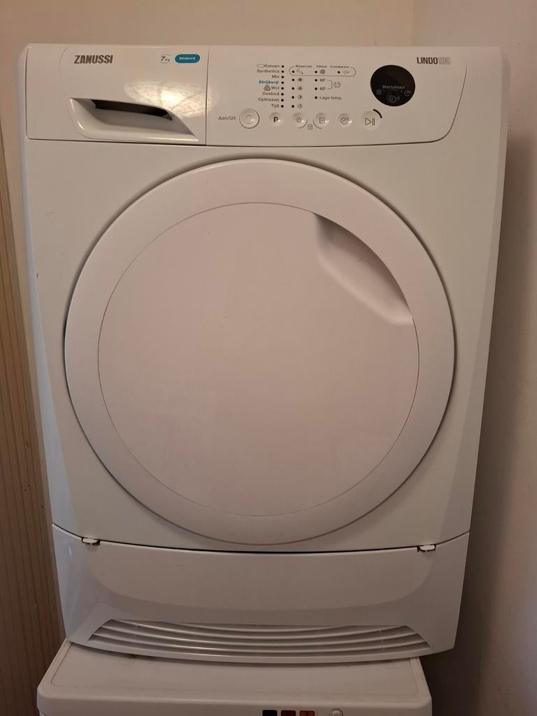 Zanussi Lindo 100 wasdroger (7 kg), Witgoed en Apparatuur, Wasdrogers, 6 tot 8 kg, Ophalen, Condens, 85 tot 90 cm