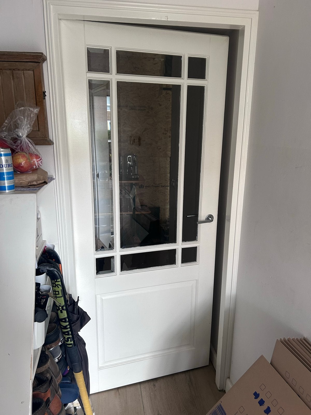 Tussendeur met glas DIT WEEKEND OPHALEN, Ophalen, Gebruikt, 80 tot 100 cm, Binnendeur