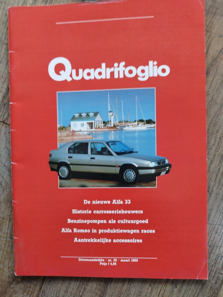 Quadrifoglio DrieMaandelijks Nr 29 maart 1990 Alfa Romeo 33, Alfa Romeo, Ophalen of Verzenden, Zo goed als nieuw, Alfa Romeo