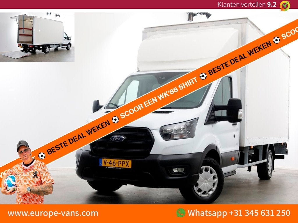 Ford Transit 350 2.0 TDCI 130pk RWD Trend Bakwagen met laadk, Voorwielaandrijving, Euro 6, 4 cilinders, 2800 kg