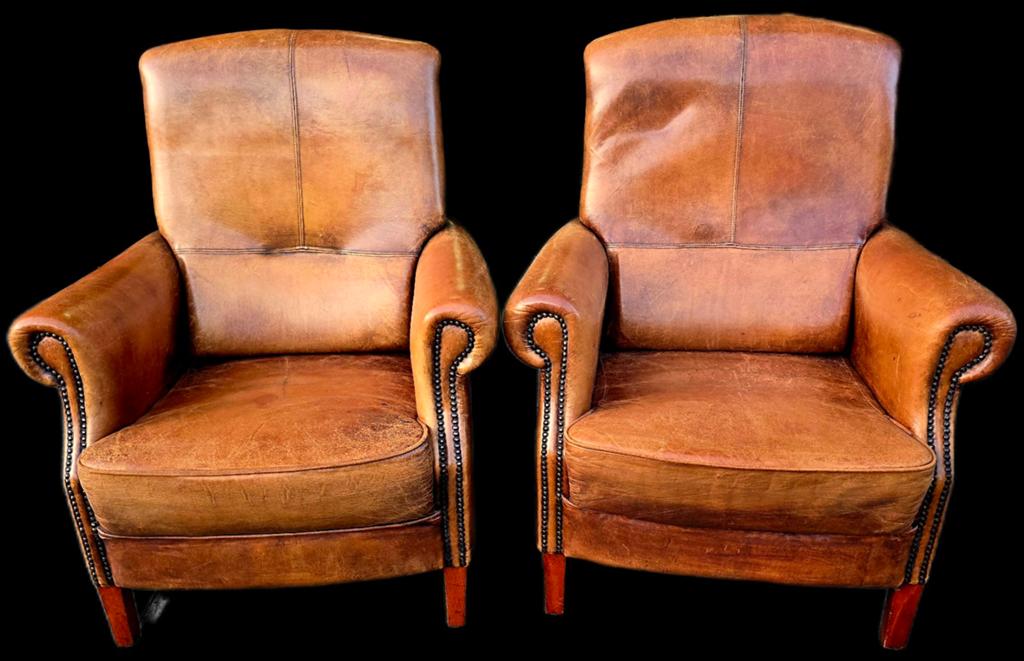2 schapenleren DNG fauteuils + BEZORGING GRATIS, Ophalen of Verzenden