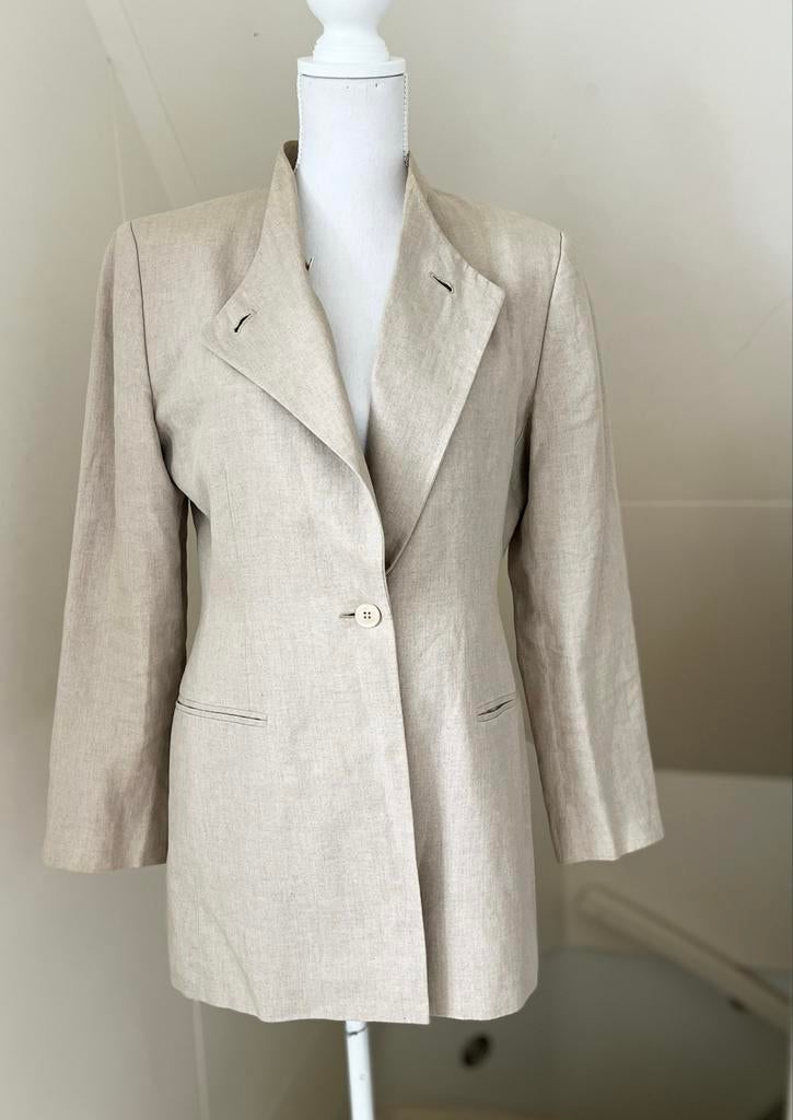 Blazer jasje Pauw Beige Maat 40 L mt 3, Ophalen of Verzenden, Zo goed als nieuw, Maat 46/48 (XL) of groter, Zwart